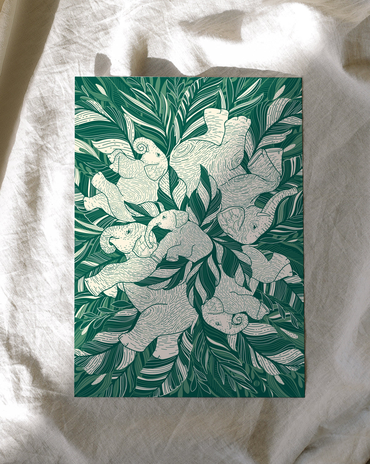 Animal ArtPrint Postcard Set (10 pcs)