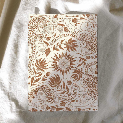 Leopard, and the Sun Art Print Postcard Post Cards