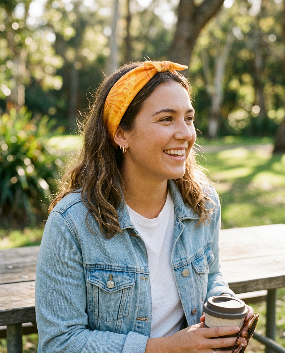 Giraffe Bandana Scarf (Golden Yellow)