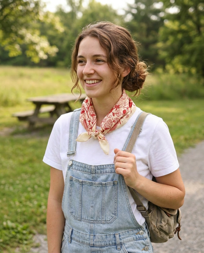 Fox&Berry Bandana Scarf (Off-White)