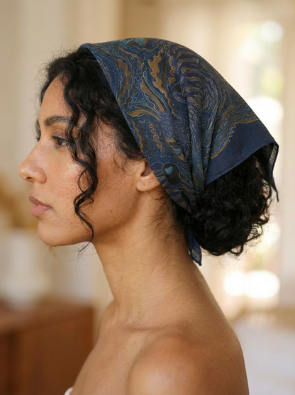 Tiger Art Bandana Scarf (Midnight)
