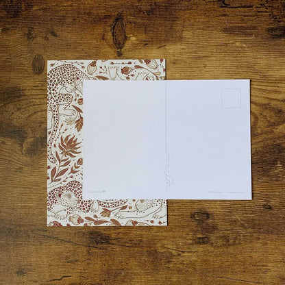Leopard, and the Sun Art Print Postcard Post Cards
