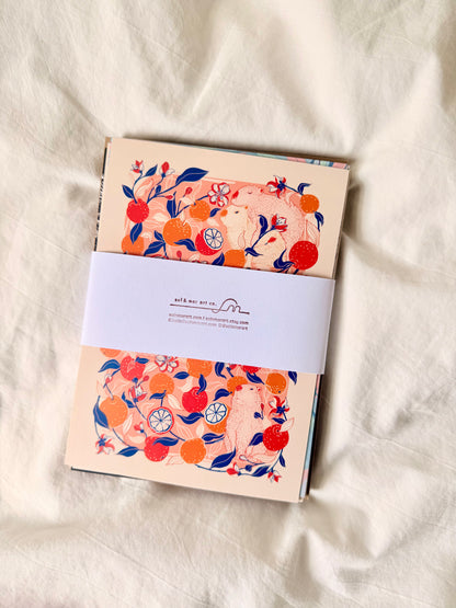Animal ArtPrint Postcard Set (10 pcs)