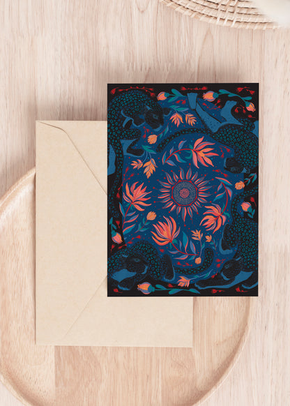 Leopard, and the Sun Silk Twill Scarf