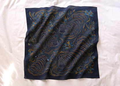 Tiger Art Bandana Scarf (Midnight)