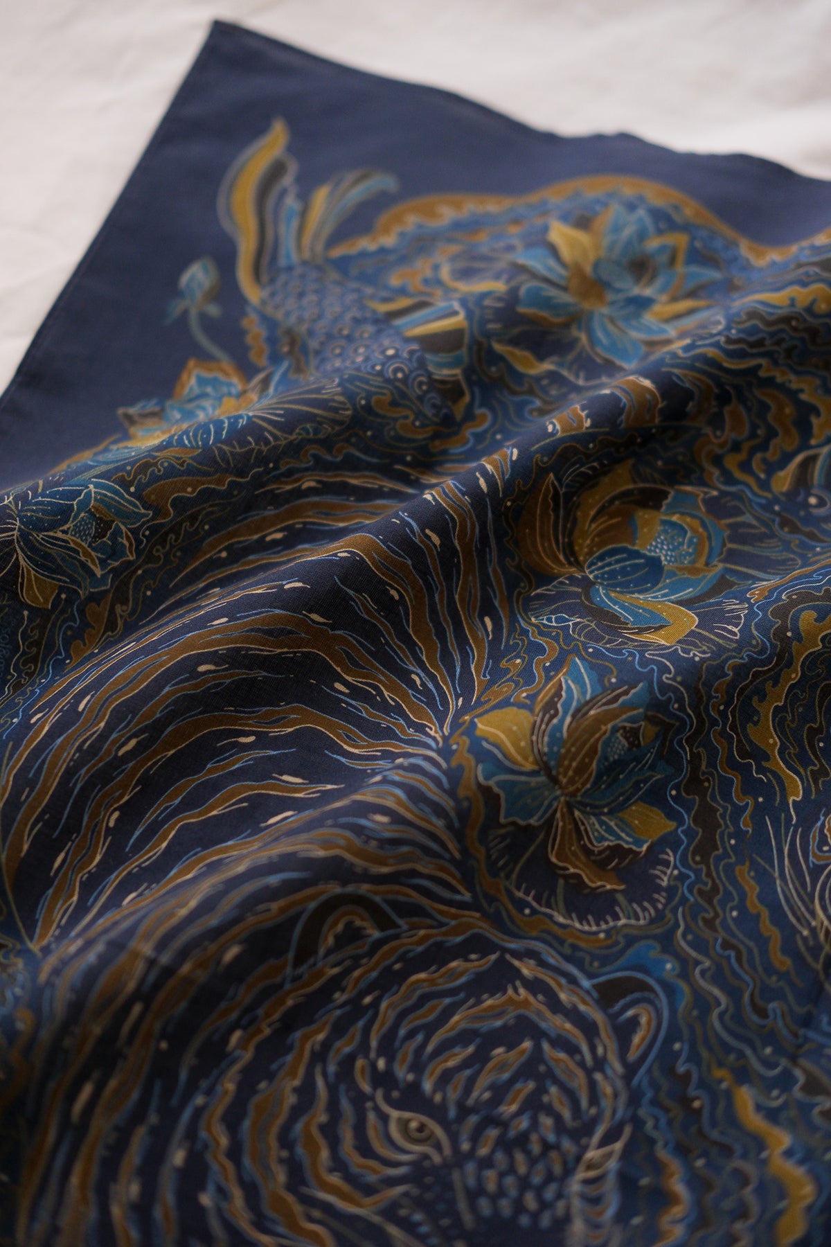 Tiger Art Bandana Scarf (Midnight)