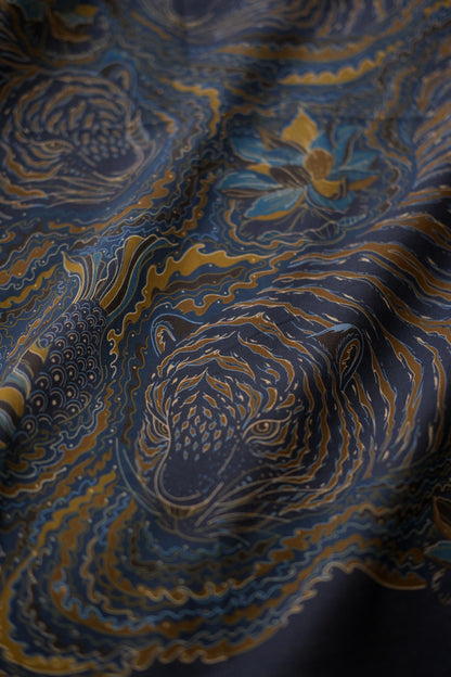 Tiger Art Bandana Scarf (Midnight)