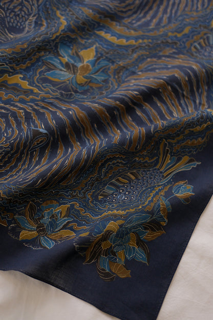 Tiger Art Bandana Scarf (Midnight)