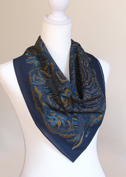 Tiger Art Bandana Scarf (Midnight)