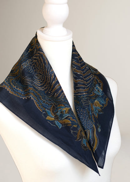 Tiger Art Bandana Scarf (Midnight)