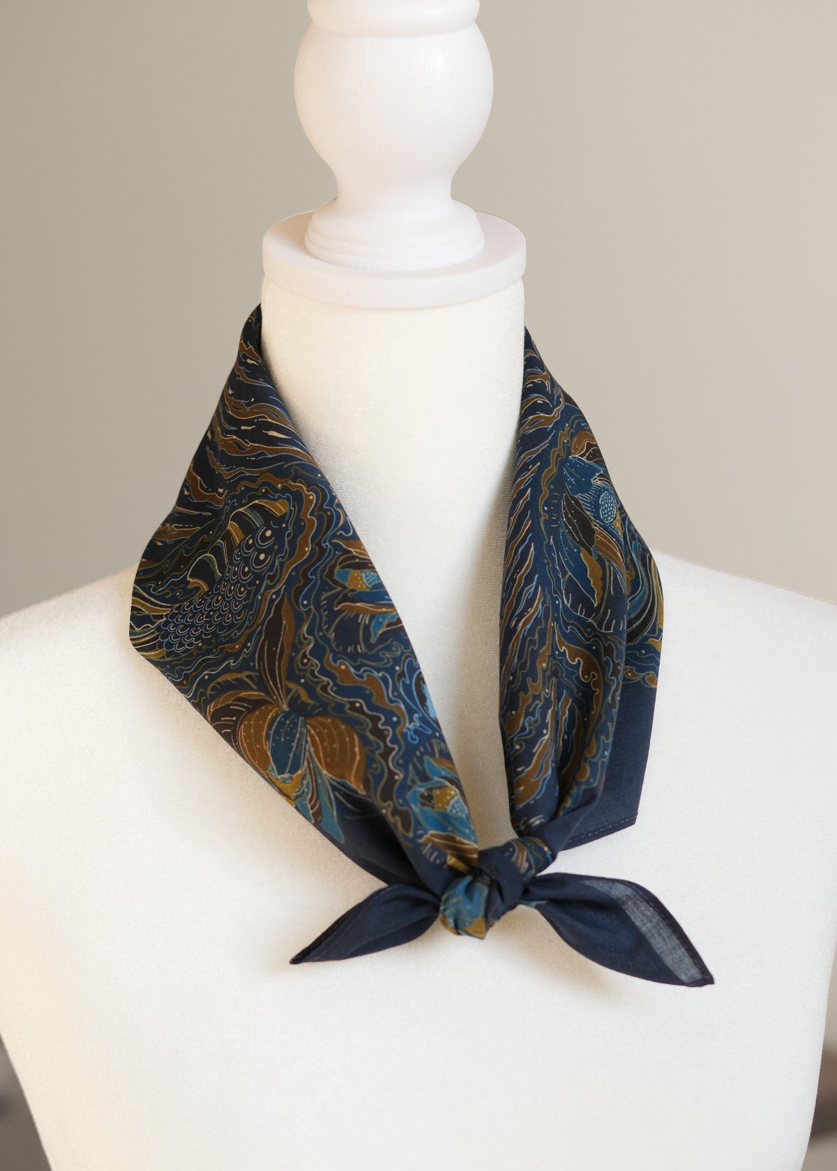 Tiger Art Bandana Scarf (Midnight)