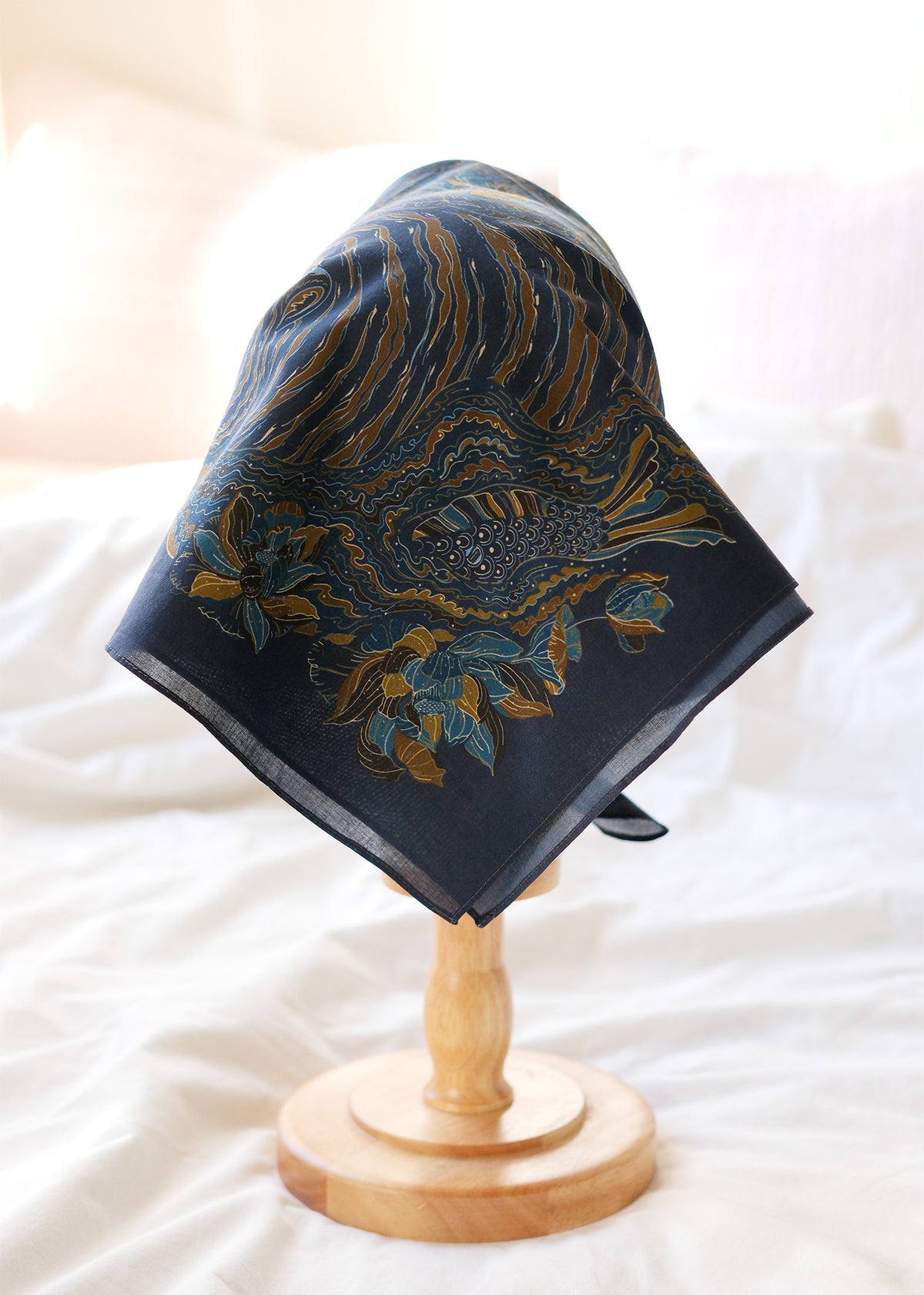 Tiger Art Bandana Scarf (Midnight)