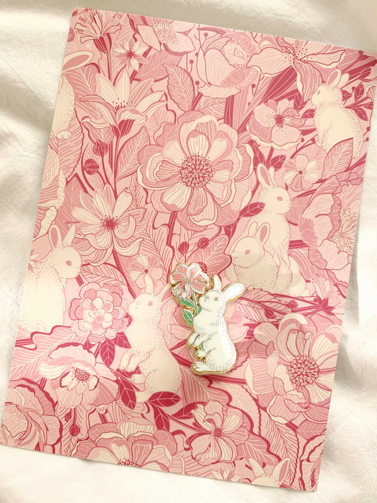 Bunny Rabbit Enamel Pin Brooches & Lapel Pins