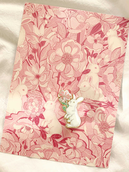 Bunny Rabbit Enamel Pin Brooches & Lapel Pins