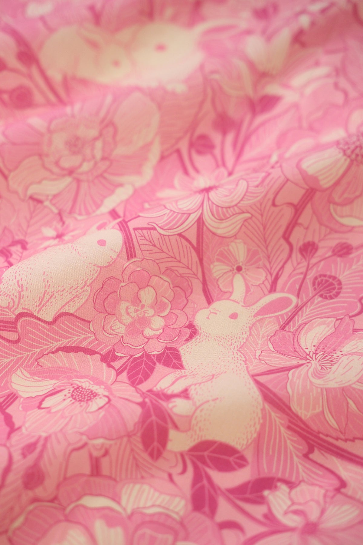 Bunny Rabbit Tote bag + Bandana Scarf Set (Pink)