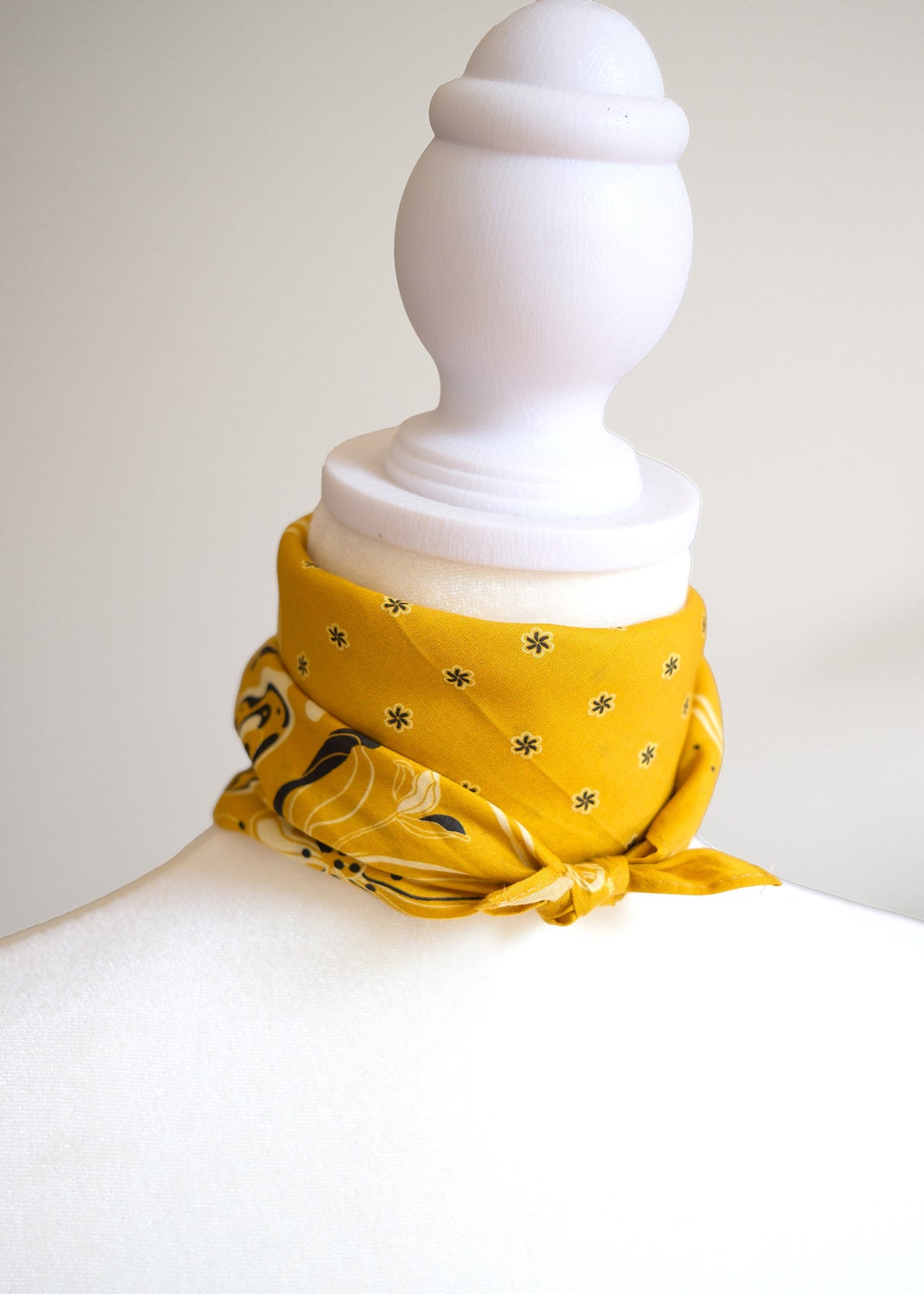 Whispering Butterfly Bandana (Mustard) — Korean Knot Art Collection