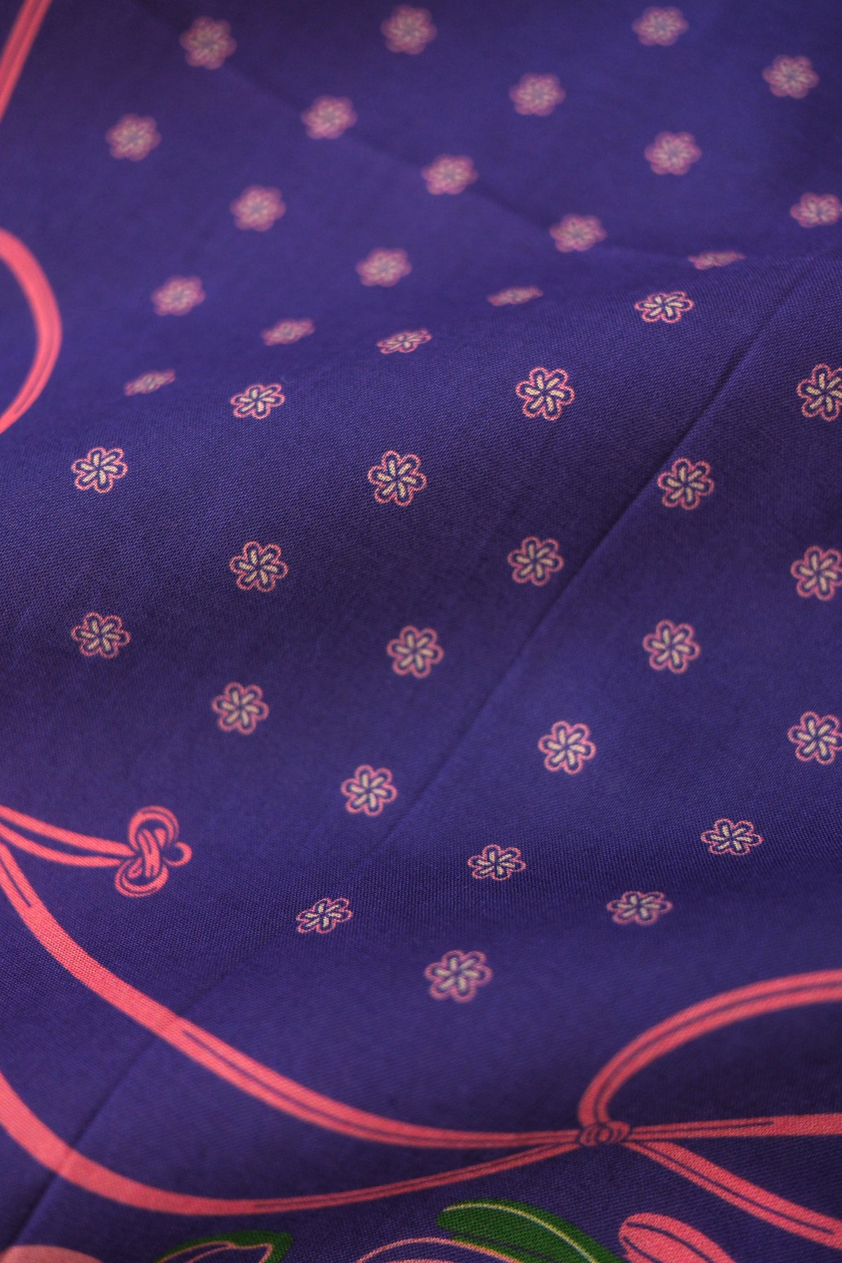 Whispering Butterfly Bandana (Deep Purple) — Korean Knot Art Collection
