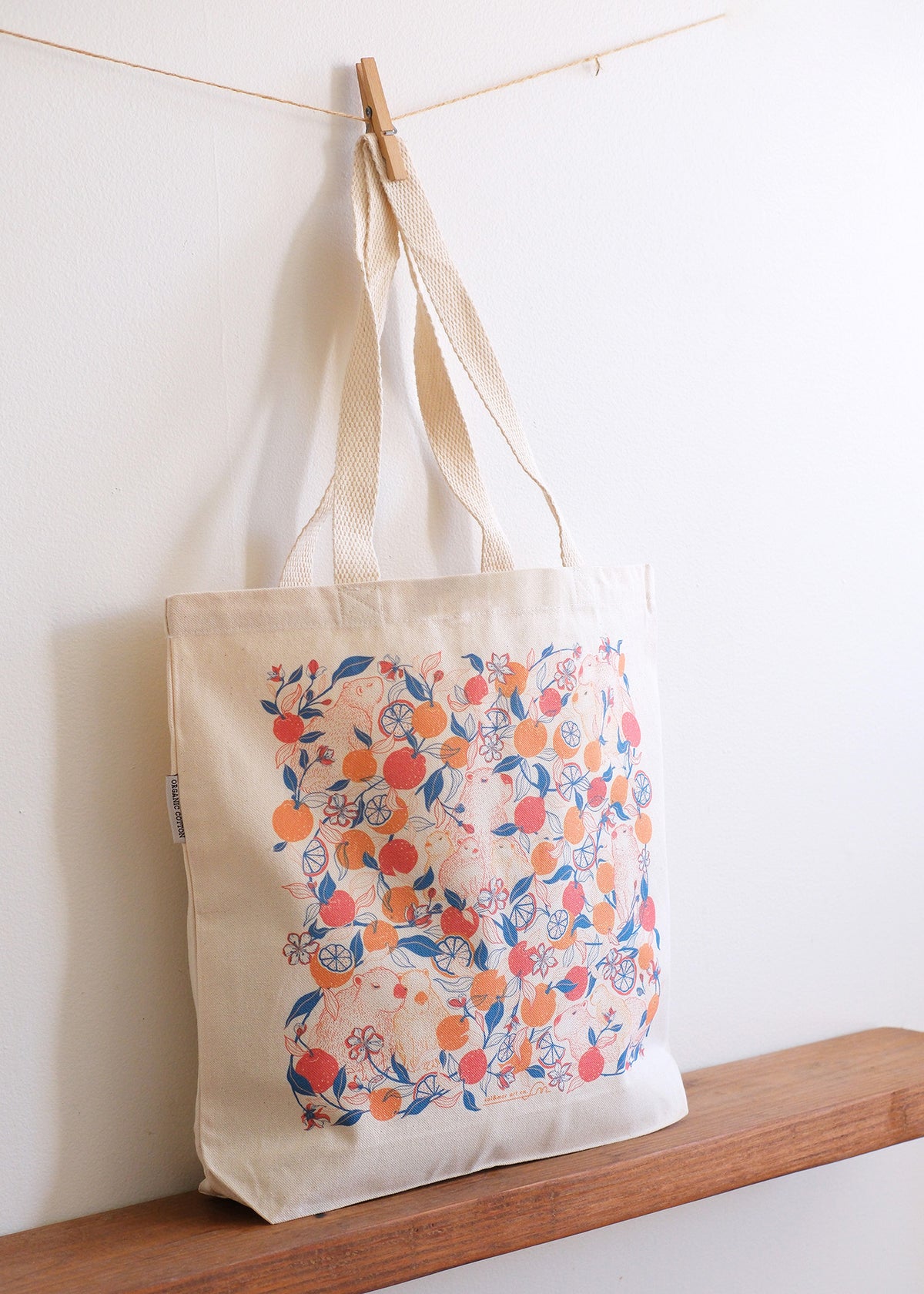 Capybara Canvas Tote Bag