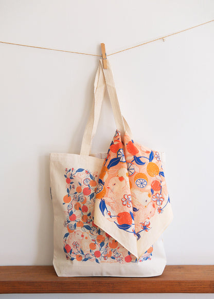 Capybara Canvas Tote Bag