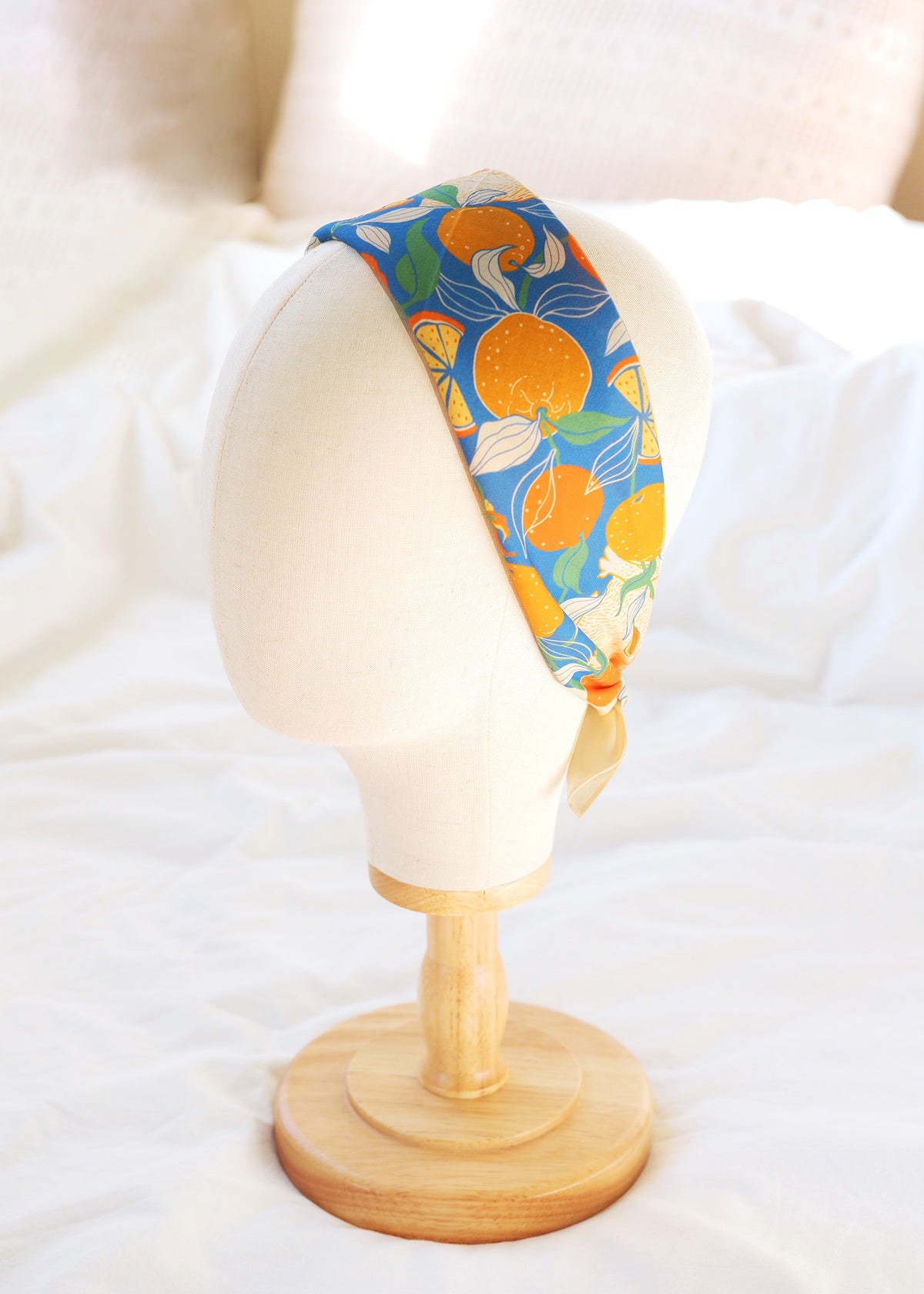Capybara Yuzu Art Bandana Scarf (Tangerine)
