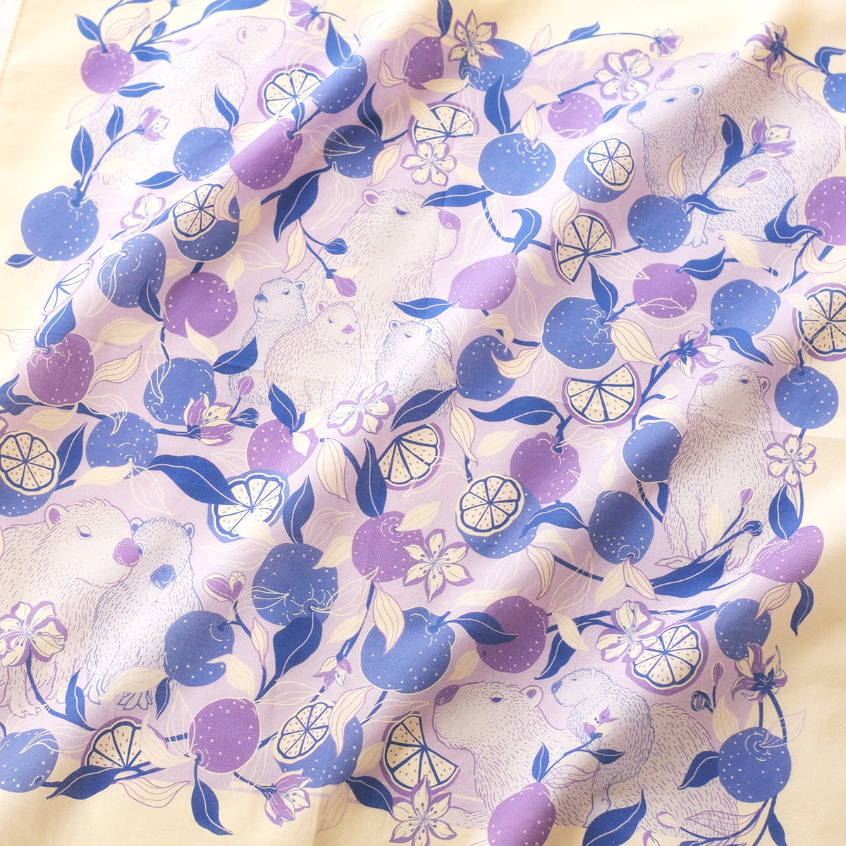 Capybara Yuzu Art Bandana Scarf (Veryperi)
