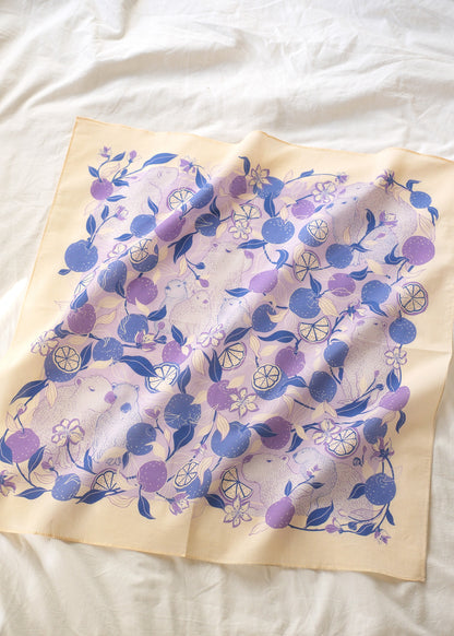 Capybara Yuzu Art Tote Bag + Bandana Gift Set (VeriPeri)