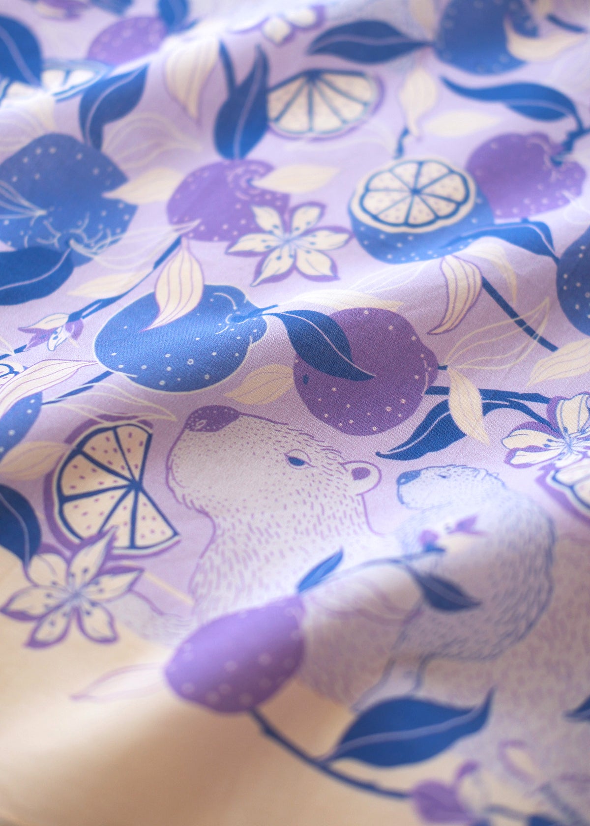 Capybara Yuzu Art Bandana Scarf (Veryperi)