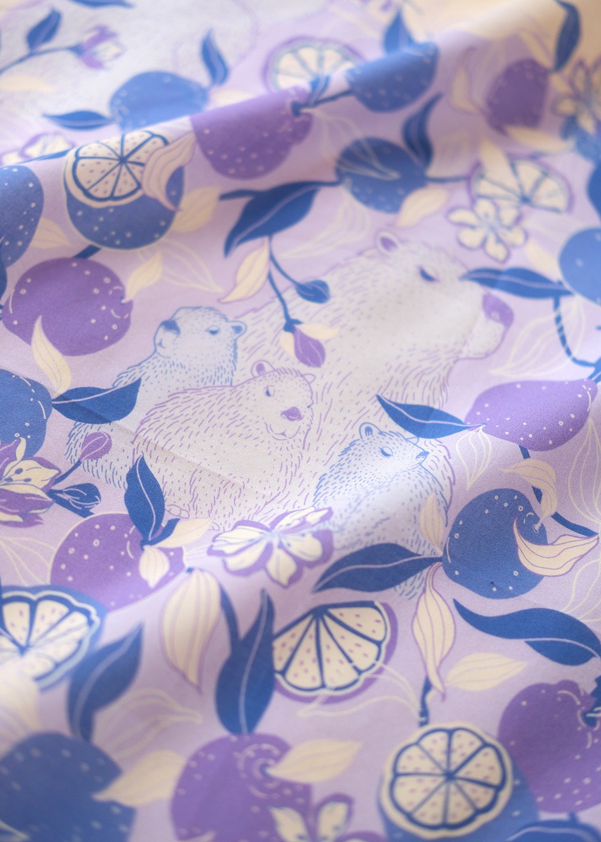 Capybara Yuzu Art Tote Bag + Bandana Gift Set (VeriPeri)