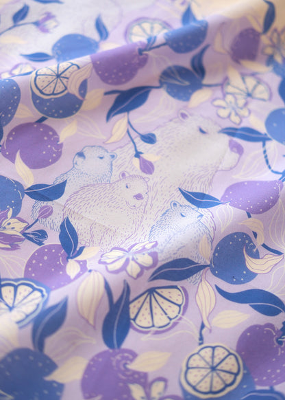 Capybara Yuzu Art Tote Bag + Bandana Gift Set (VeriPeri)