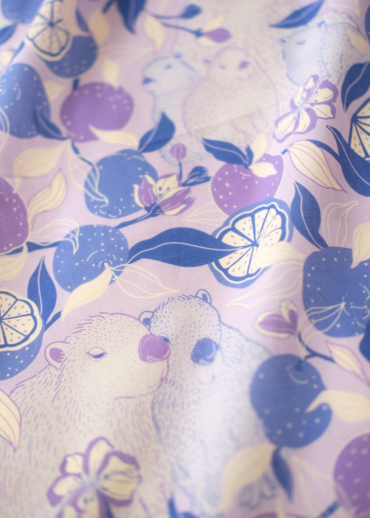 Capybara Yuzu Art Bandana Scarf (Veryperi)