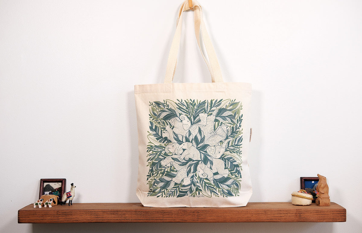 Elephant Canvas Tote Bag