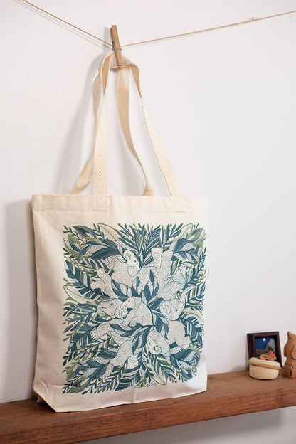 Elephant Canvas Tote Bag