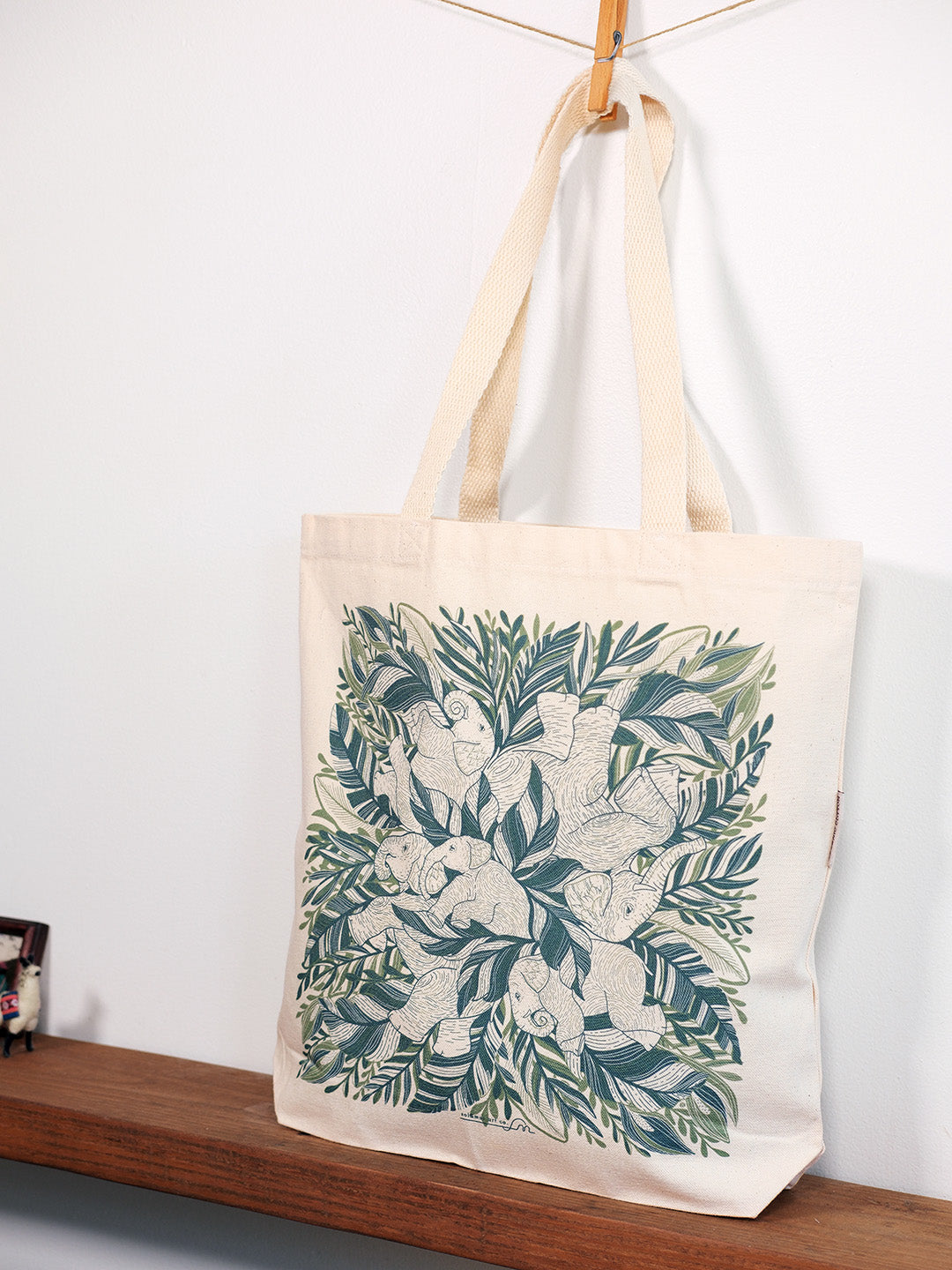 Elephant Canvas Tote Bag