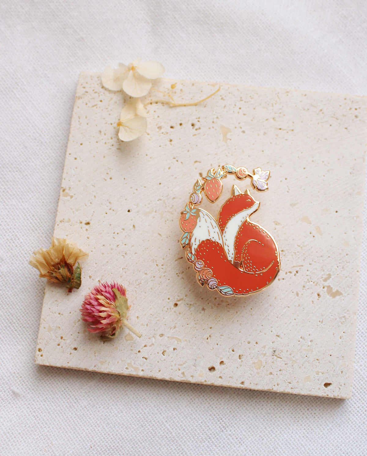 Fox&Berry Enamel Pin Brooches & Lapel Pins
