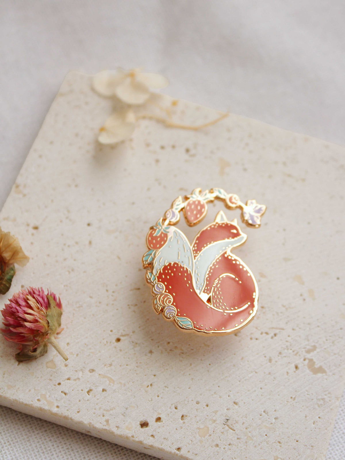 Fox&Berry Enamel Pin Brooches & Lapel Pins