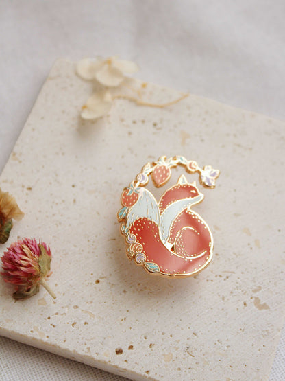 Fox&Berry Enamel Pin Brooches & Lapel Pins