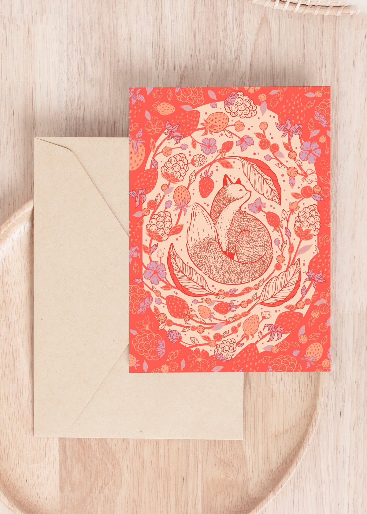 Fox&Berry Bandana Scarf (Blush)