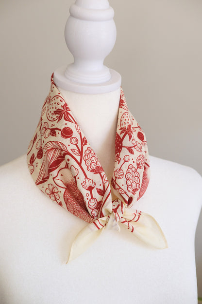 Fox&Berry Bandana Scarf (Off-White)