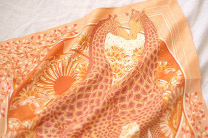 Giraffe Silk Twill Scarf