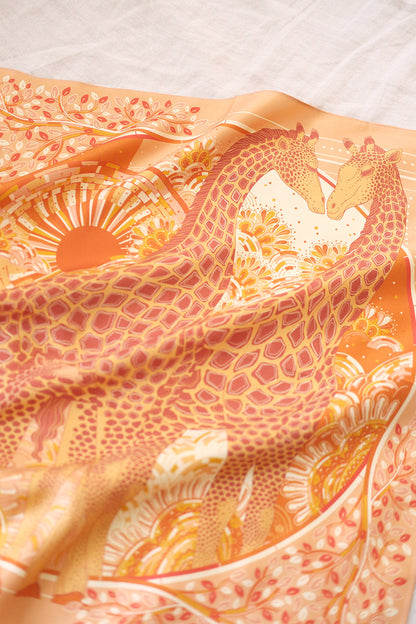 Giraffe Silk Twill Scarf