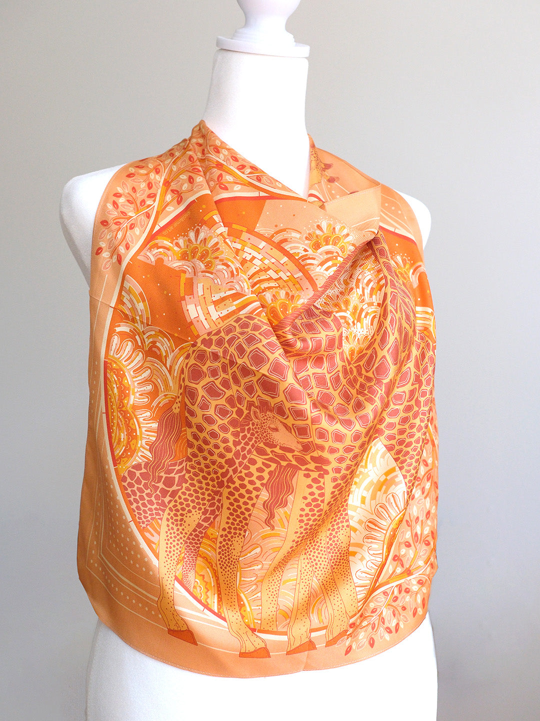 Giraffe Silk Twill Scarf