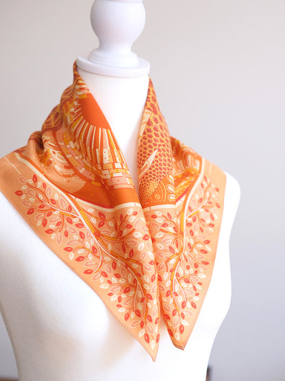 Giraffe Silk Twill Scarf