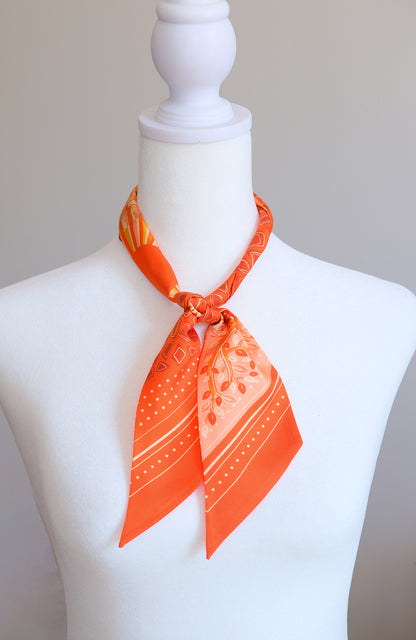 Giraffe, Safari Art  Silk Twilly