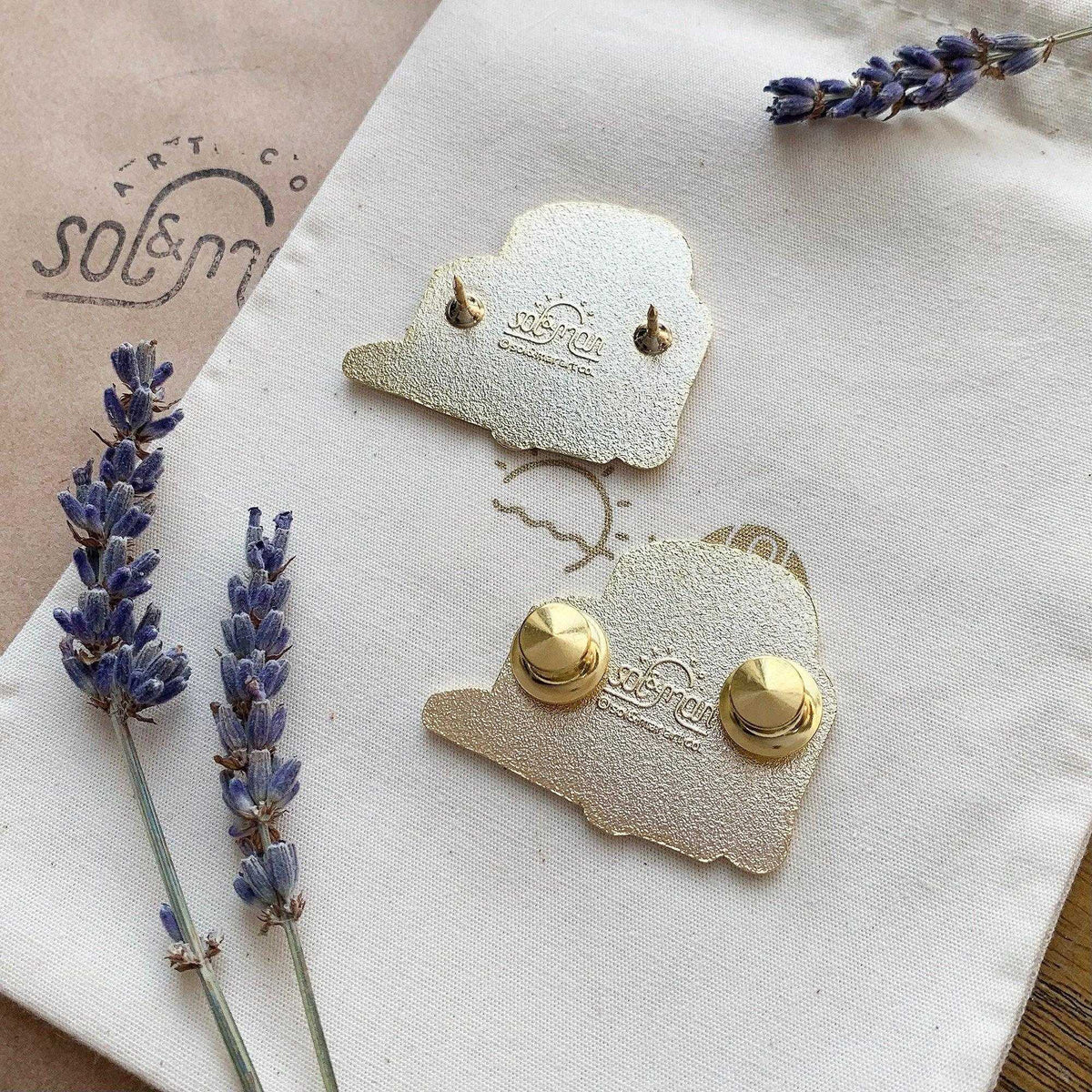 Polar Bear, Aurora Enamel Pin Brooches & Lapel Pins