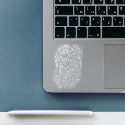 Leopard Line Art Sticker 01 Decorative Stickers