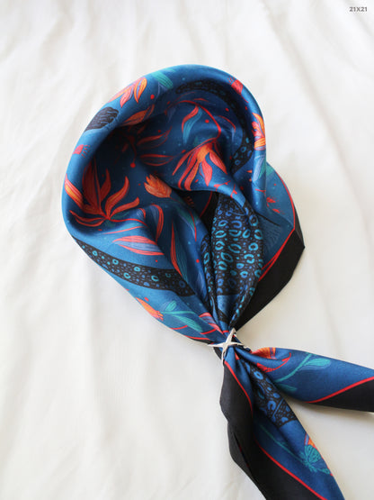 Leopard, and the Sun Silk Twill Scarf