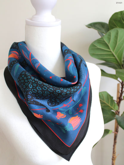 Leopard, and the Sun Silk Twill Scarf