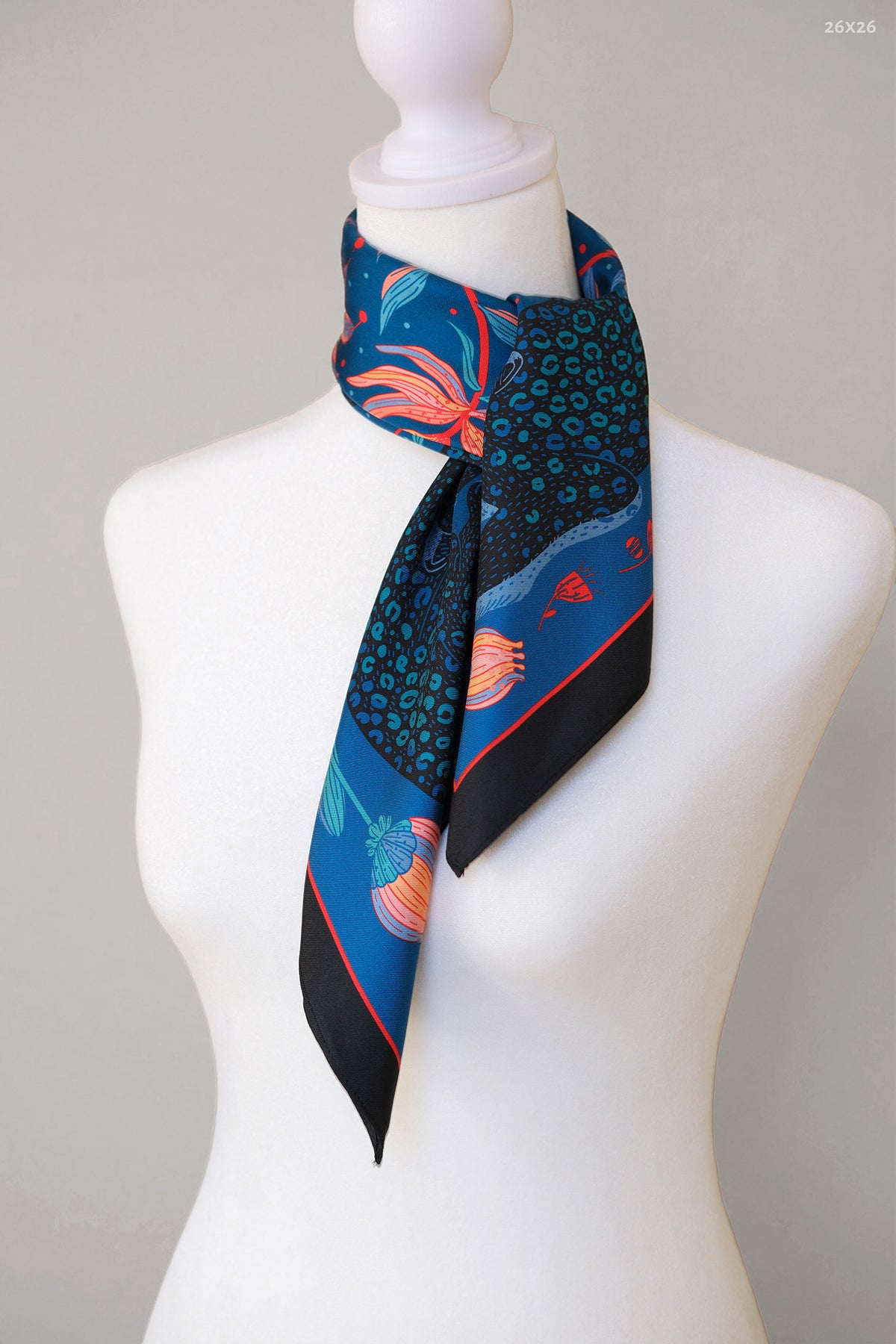 Leopard, and the Sun Silk Twill Scarf