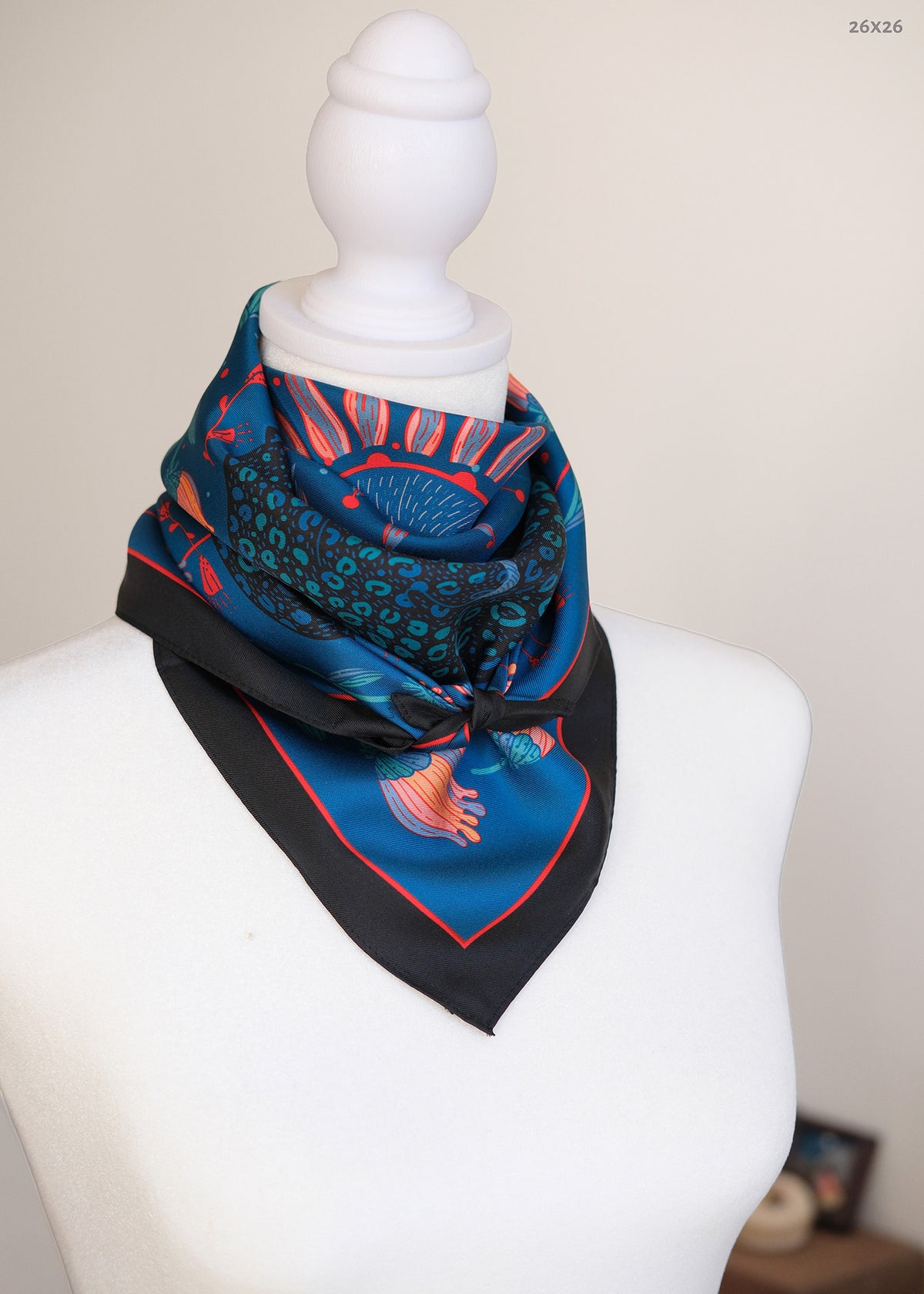 Leopard, and the Sun Silk Twill Scarf