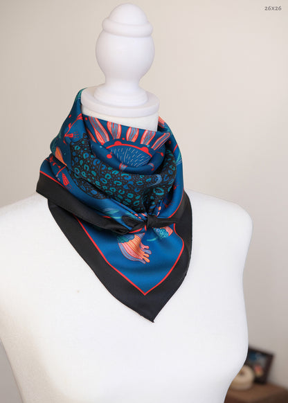 Leopard, and the Sun Silk Twill Scarf